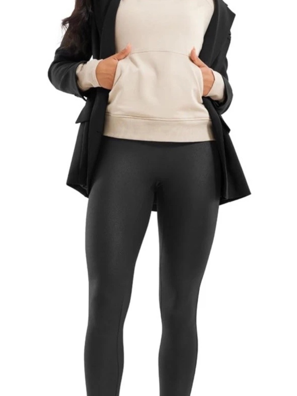 CRZ Yoga Womens Small (4/6) Yoga Leggings grey  Metallic New